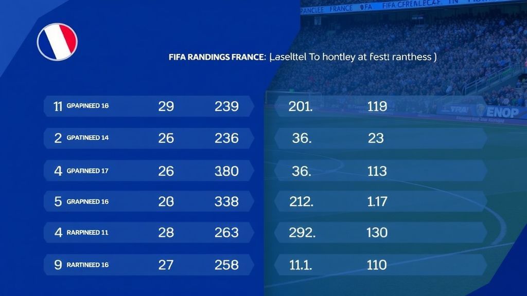 FIFA最新排名：高卢雄鸡登顶世界之巅